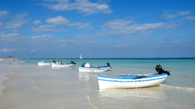 Tunisia häämatka hiekkaranta